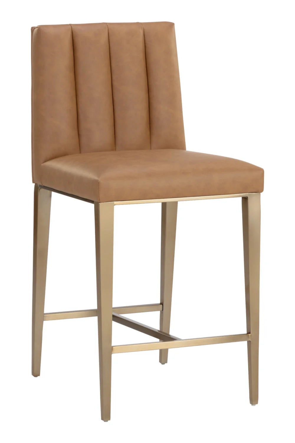 Luxury Modern Metal Frame Counter Stool European Style for Villa