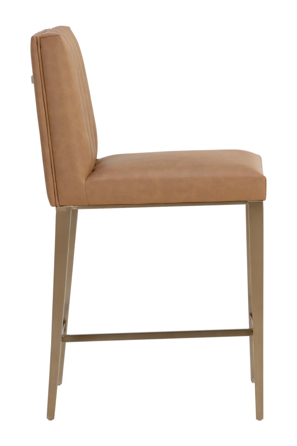 Luxury Modern Metal Frame Counter Stool European Style for Villa