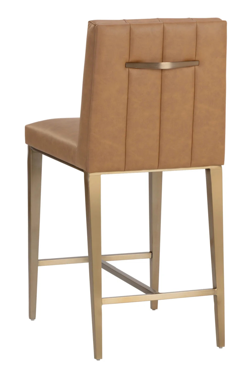 Luxury Modern Metal Frame Counter Stool European Style for Villa