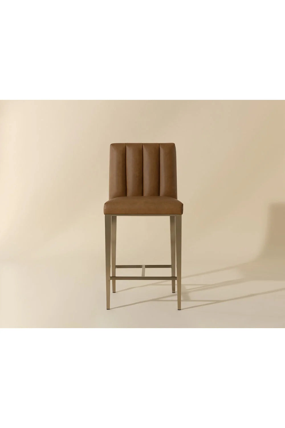 Luxury Modern Metal Frame Counter Stool European Style for Villa