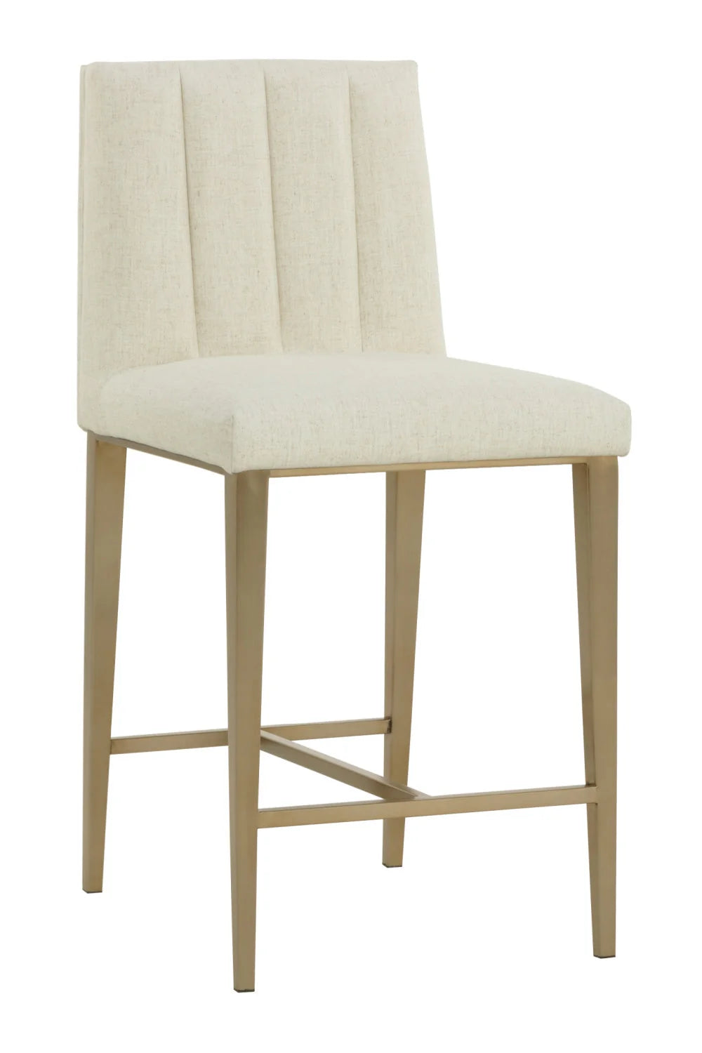 Luxury Modern Metal Frame Counter Stool European Style for Villa
