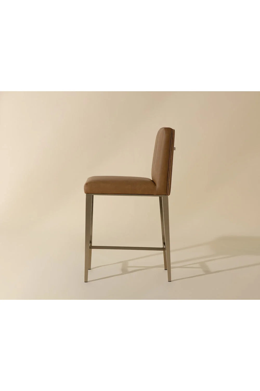 Luxury Modern Metal Frame Counter Stool European Style for Villa