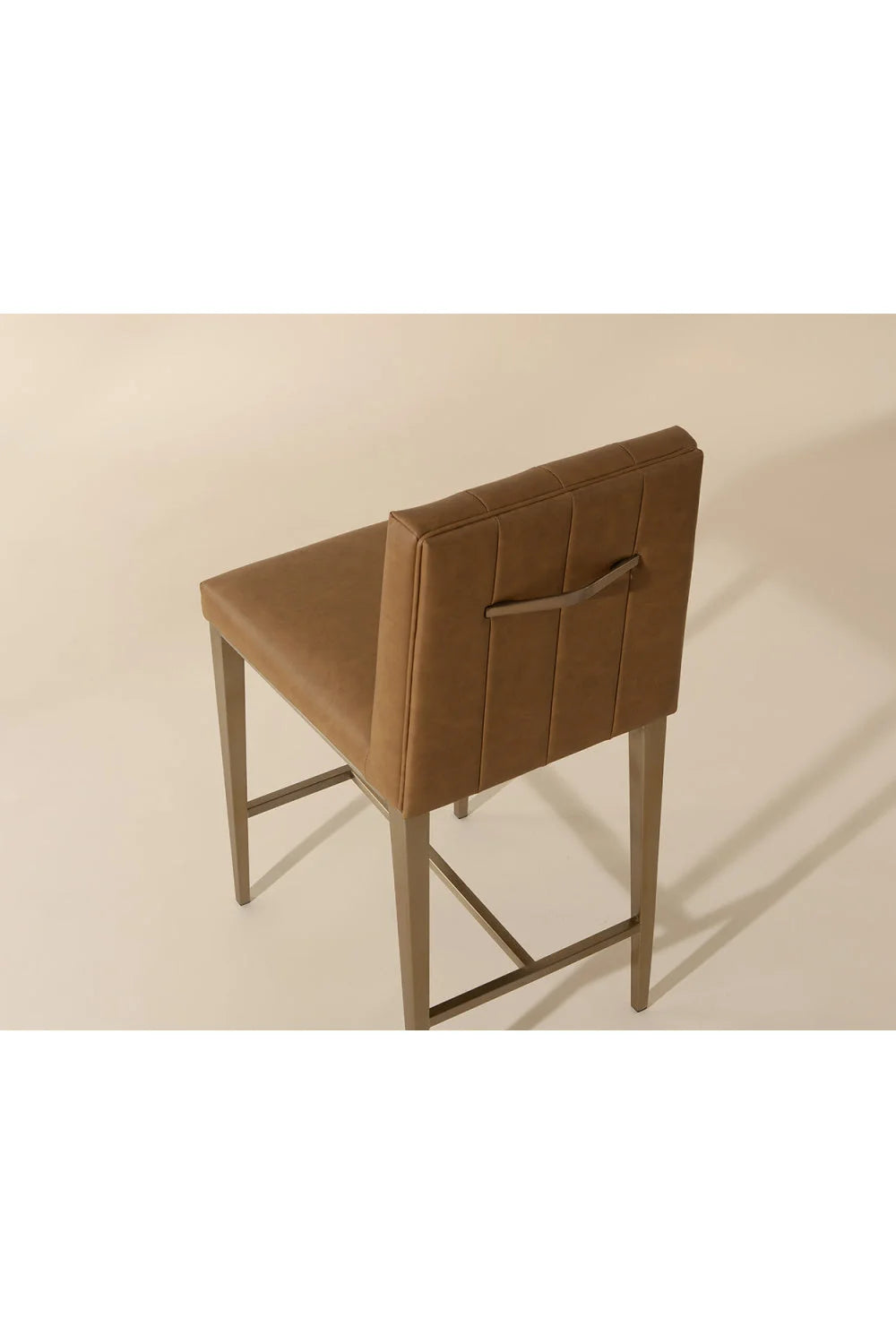 Luxury Modern Metal Frame Counter Stool European Style for Villa
