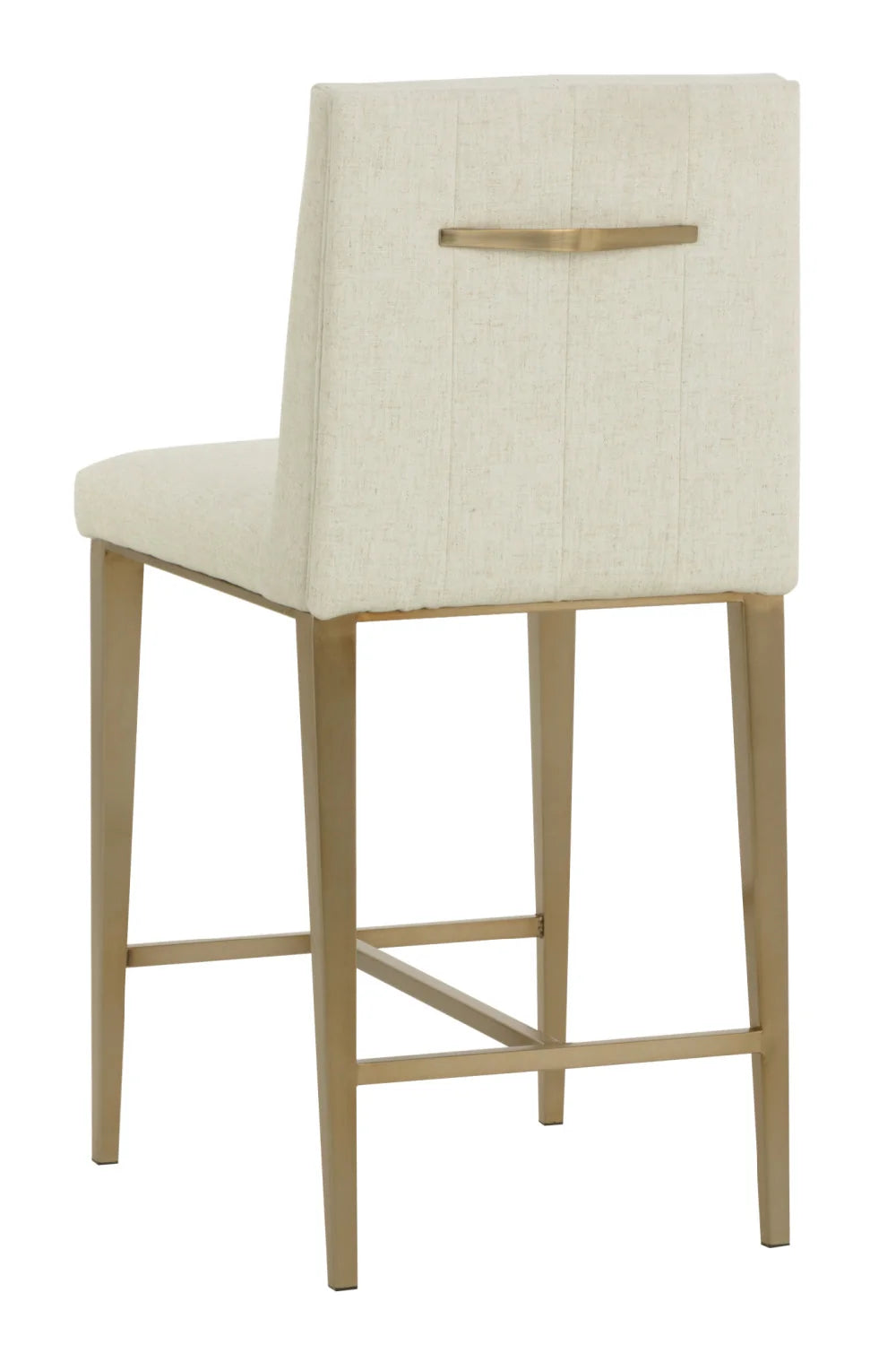 Luxury Modern Metal Frame Counter Stool European Style for Villa