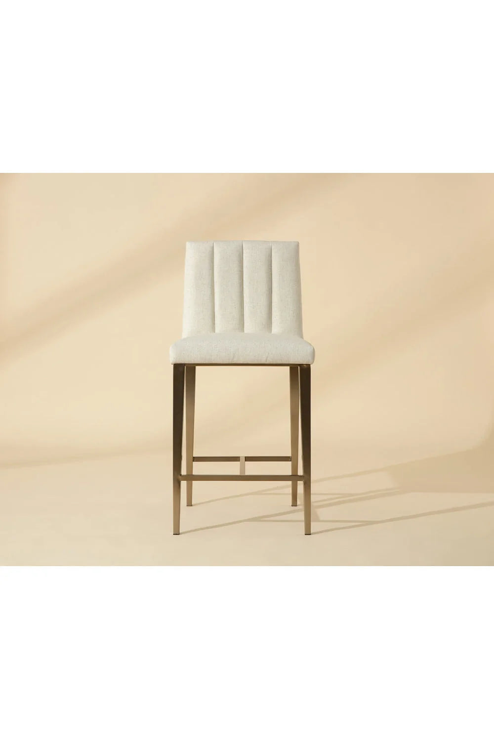 Luxury Modern Metal Frame Counter Stool European Style for Villa