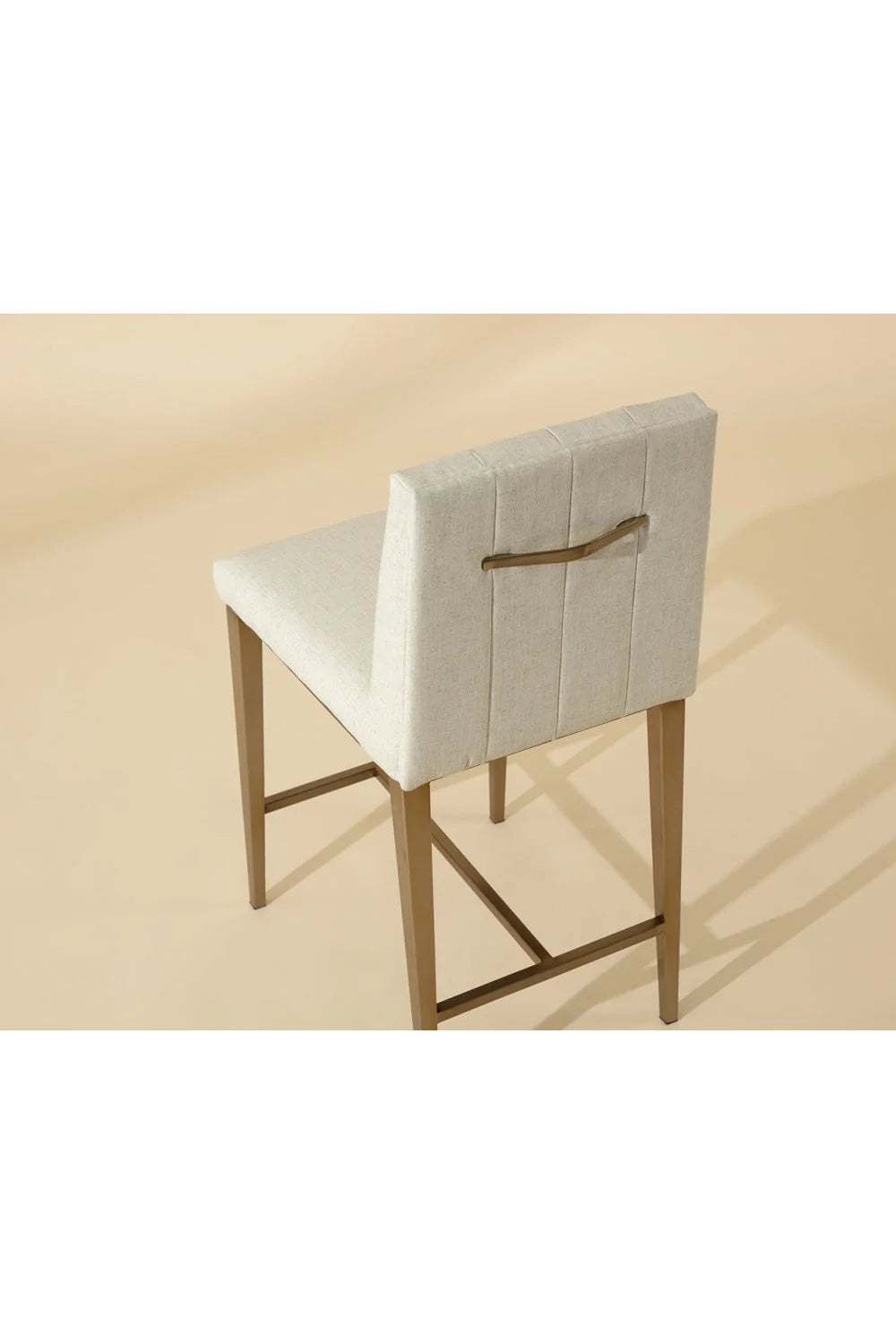 Luxury Modern Metal Frame Counter Stool European Style for Villa