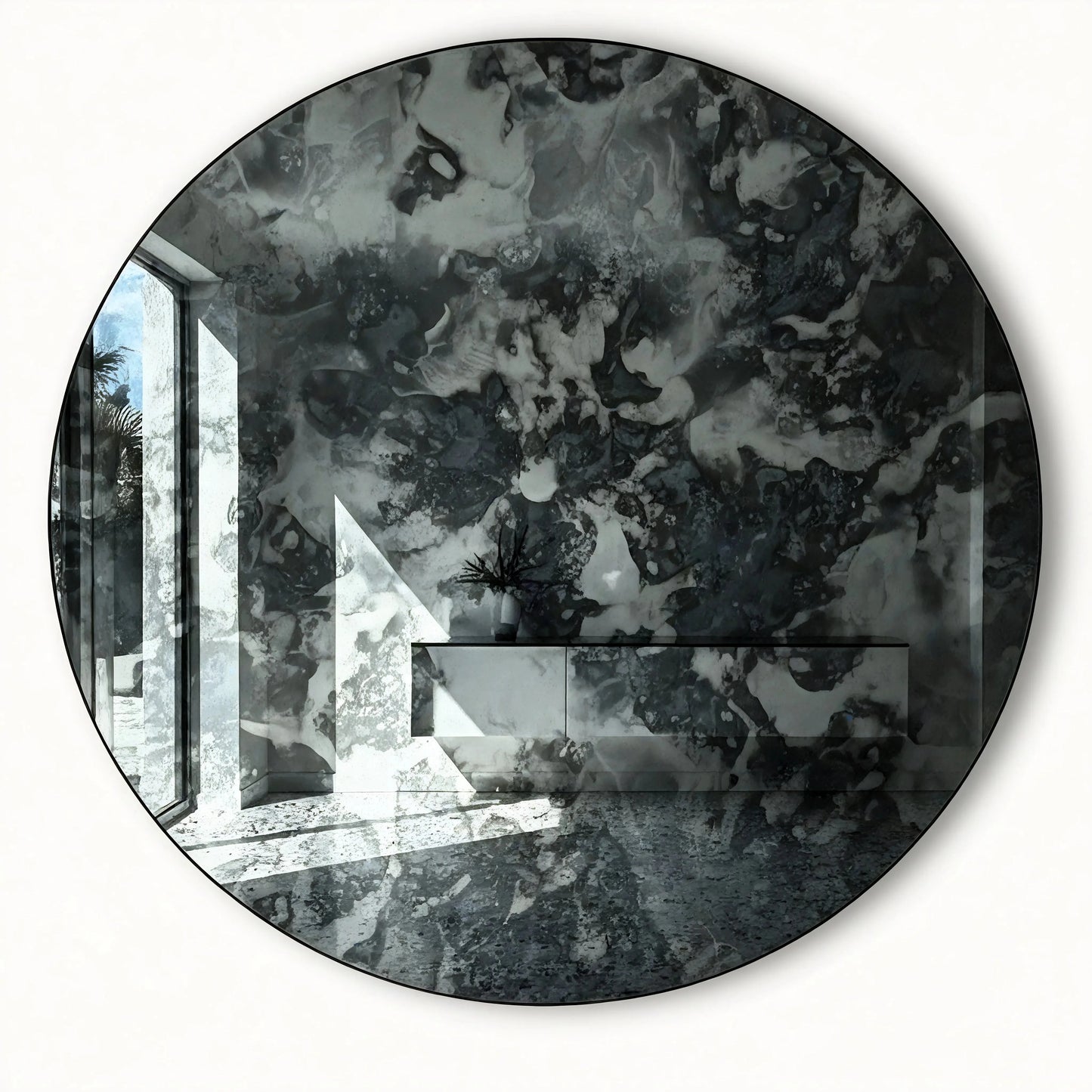 Luxury Modern Midnight Strata Mirror European Style for Villa