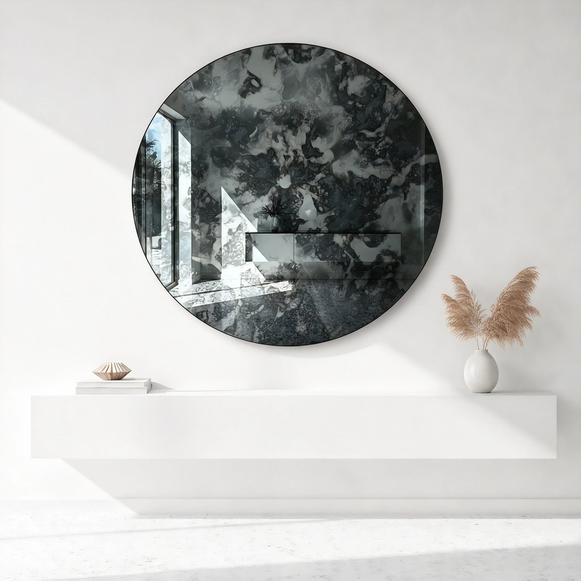 Luxury Modern Midnight Strata Mirror European Style for Villa