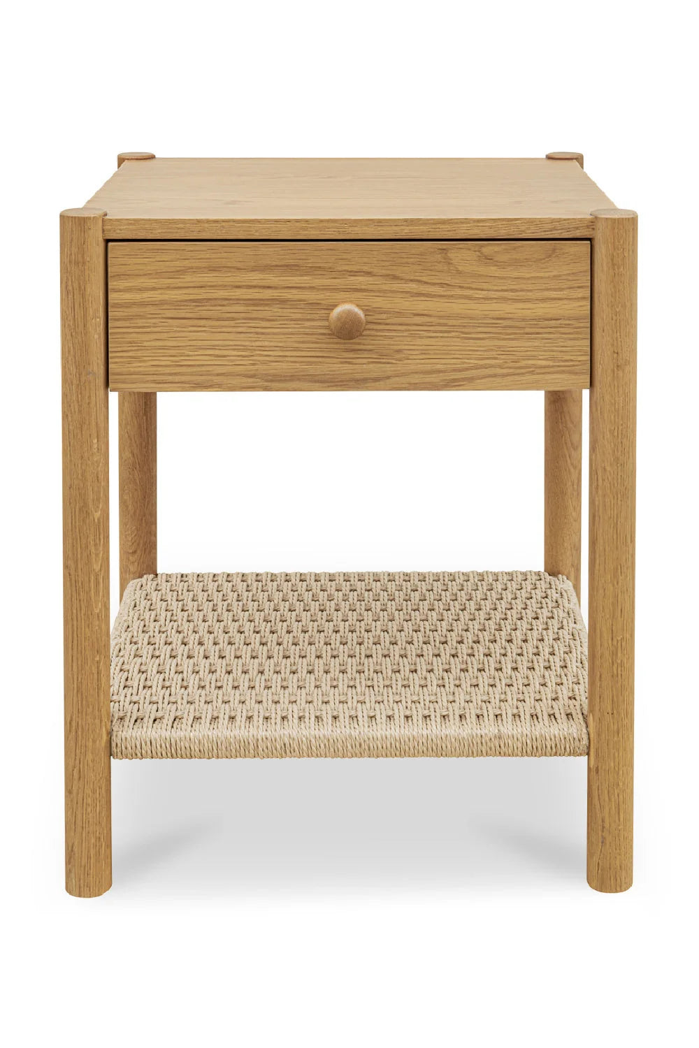 Luxury Modern Millie Woven Rope Nightstand European Style for Villa
