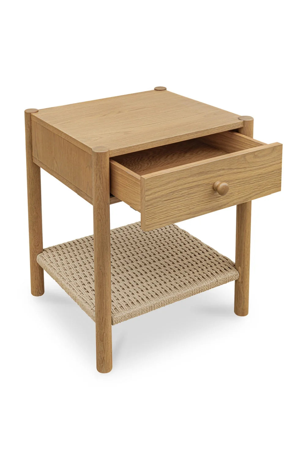 Luxury Modern Millie Woven Rope Nightstand European Style for Villa