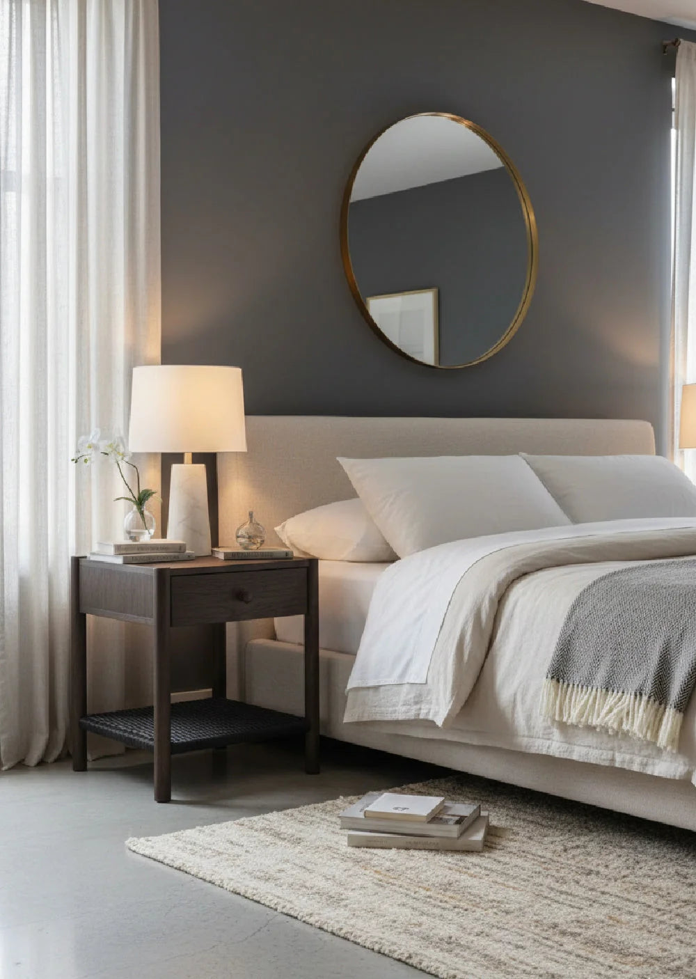 Luxury Modern Millie Woven Rope Nightstand European Style for Villa