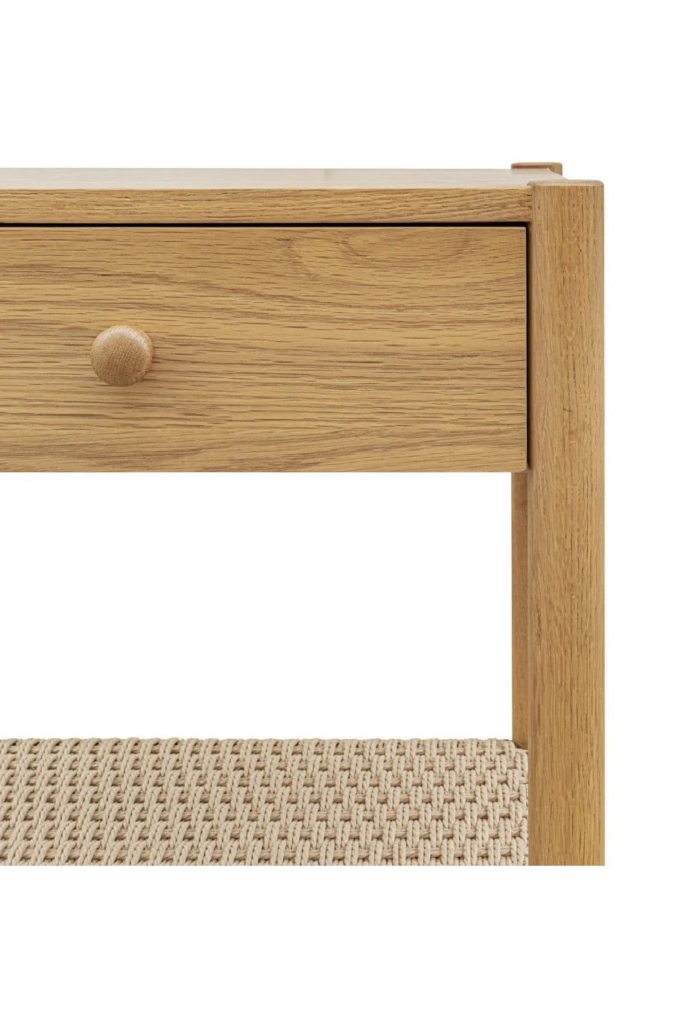 Luxury Modern Millie Woven Rope Nightstand European Style for Villa