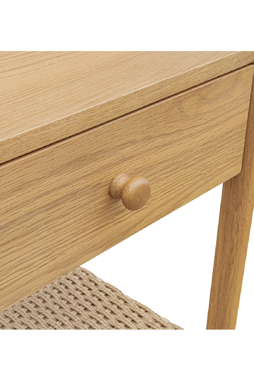 Luxury Modern Millie Woven Rope Nightstand European Style for Villa