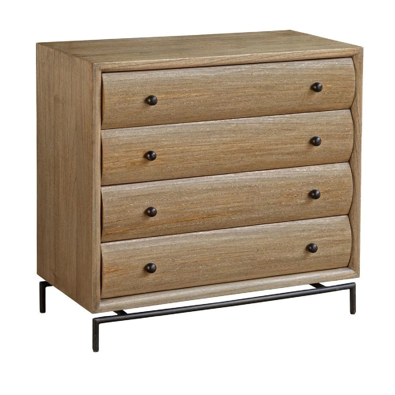 Luxury Modern Mindi Wood 4-Drawer Chest European Style for Villa