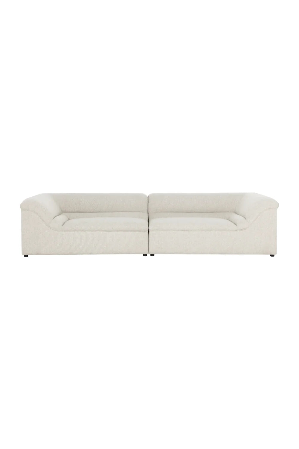 Luxury Modern Minimalist Curved Fabric Sofa Modern Italian Style for Villa