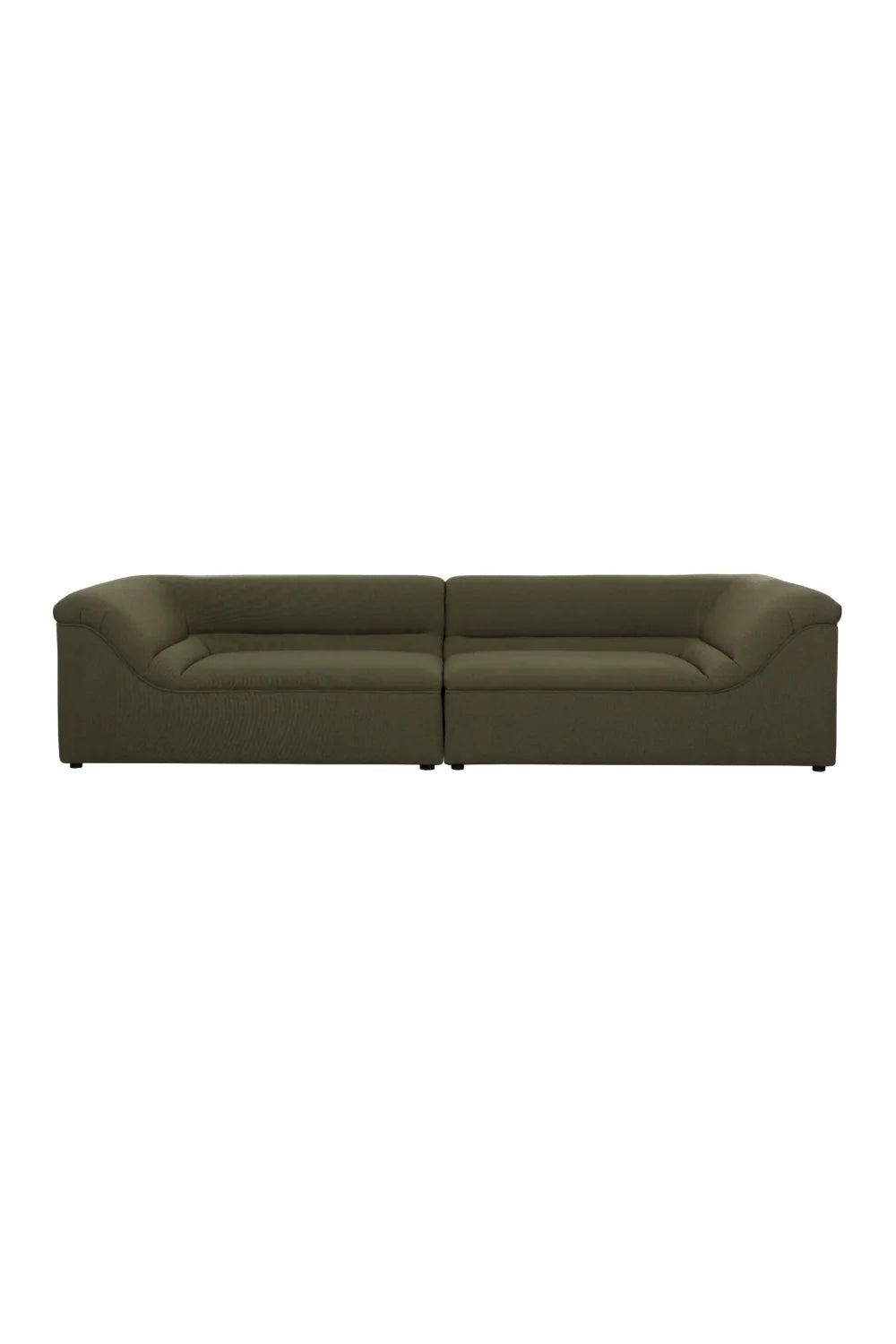 Luxury Modern Minimalist Curved Fabric Sofa Modern Italian Style for Villa