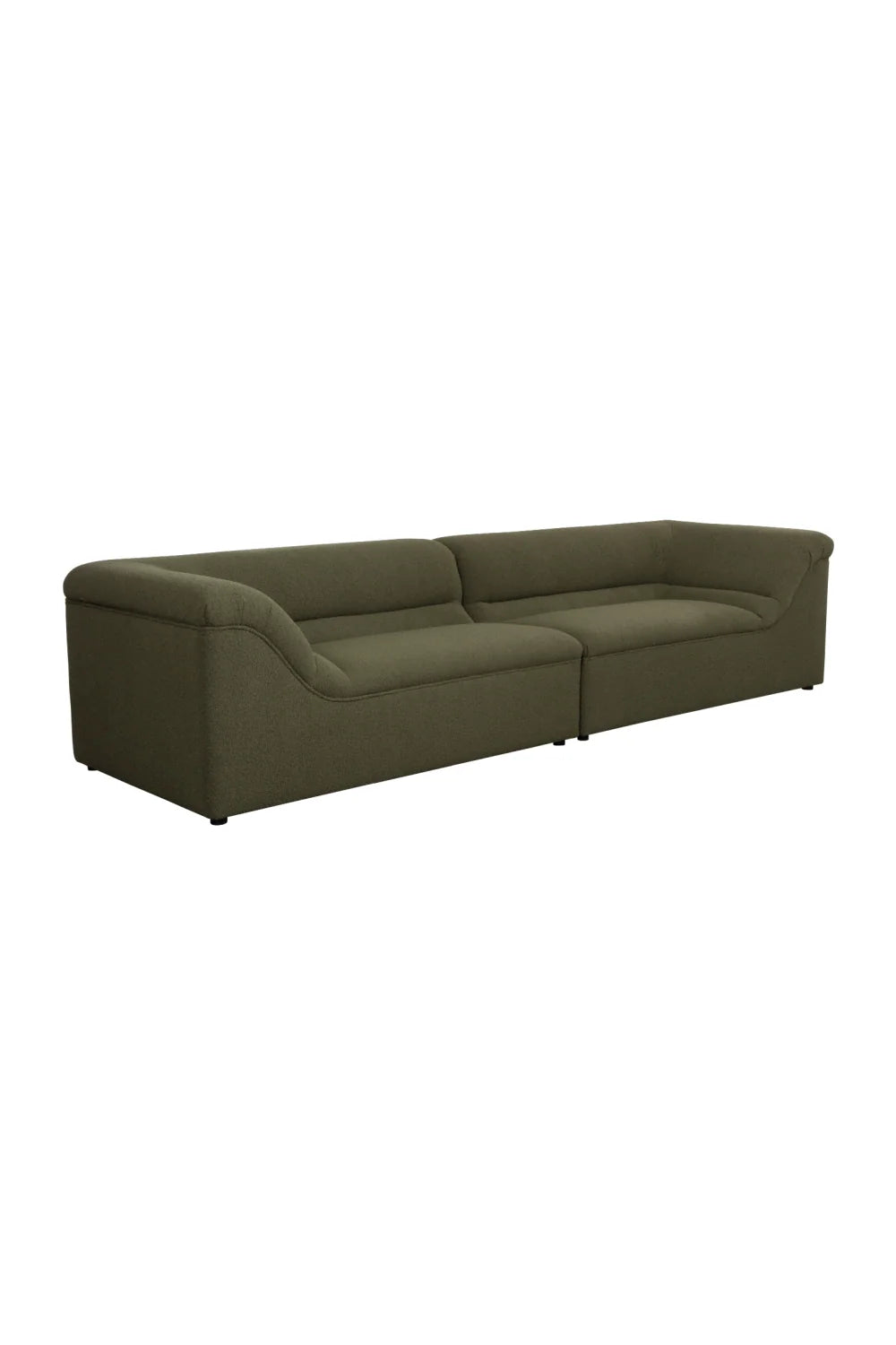 Luxury Modern Minimalist Curved Fabric Sofa Modern Italian Style for Villa