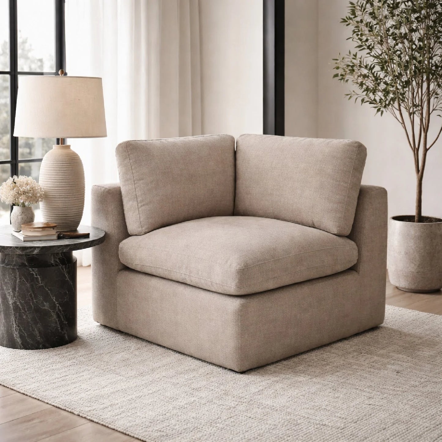 Luxury Modern Minimalist Slipper Chair Modern Italian Style for Villa