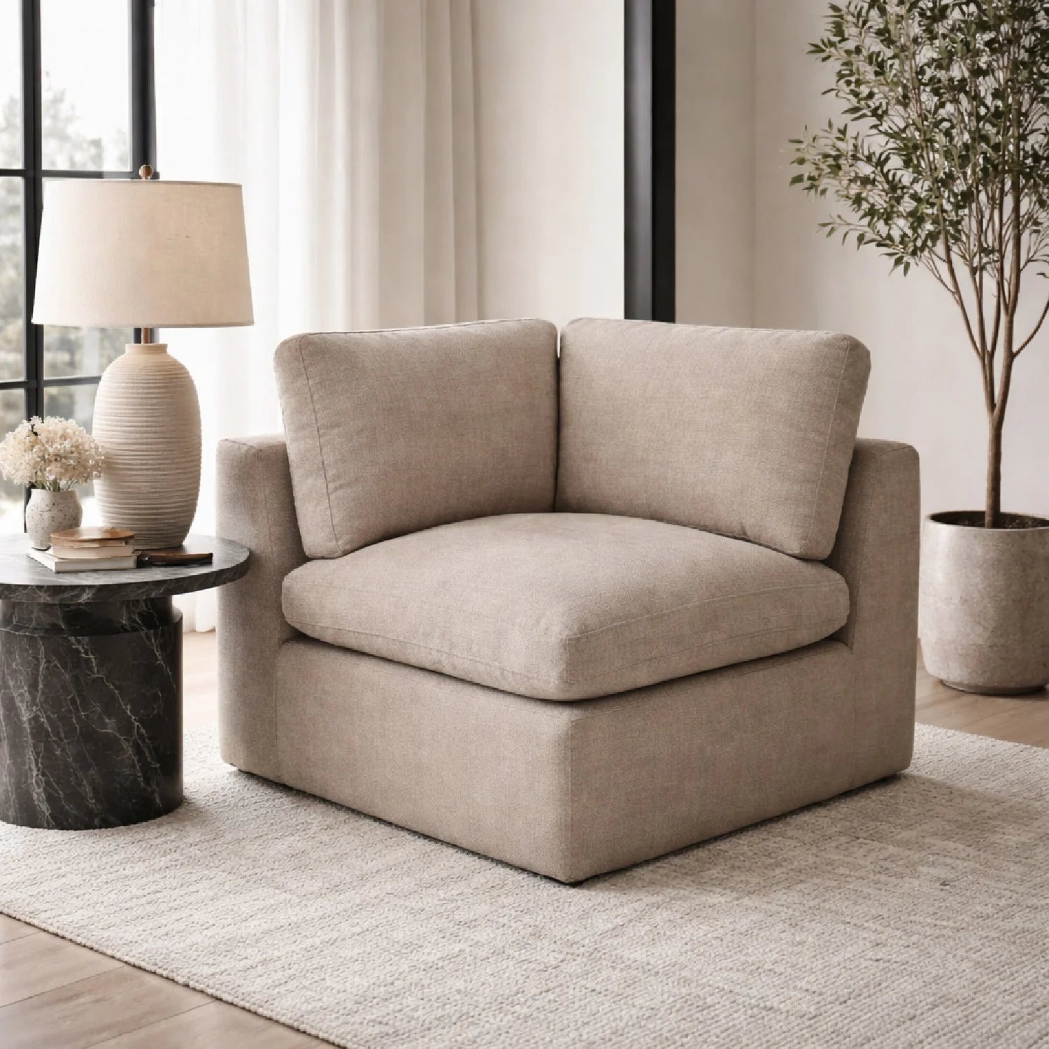 Luxury Modern Minimalist Slipper Chair Modern Italian Style for Villa