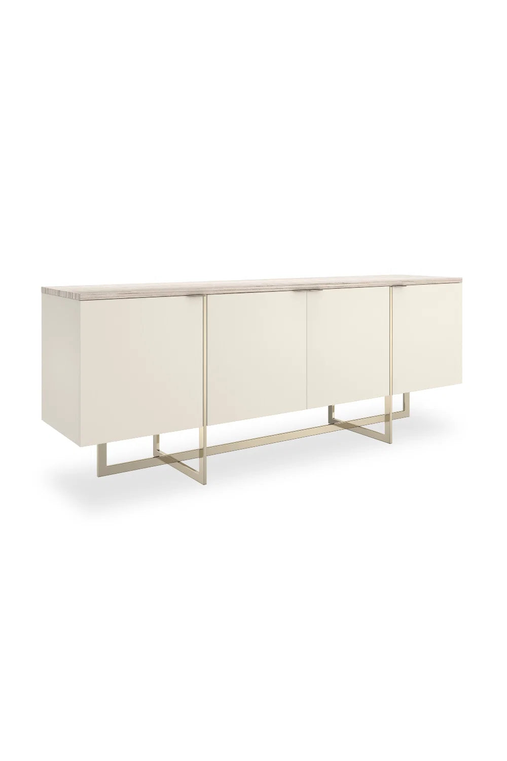 Luxury Modern Mirror Polished Media Cabinet European Style for Villa