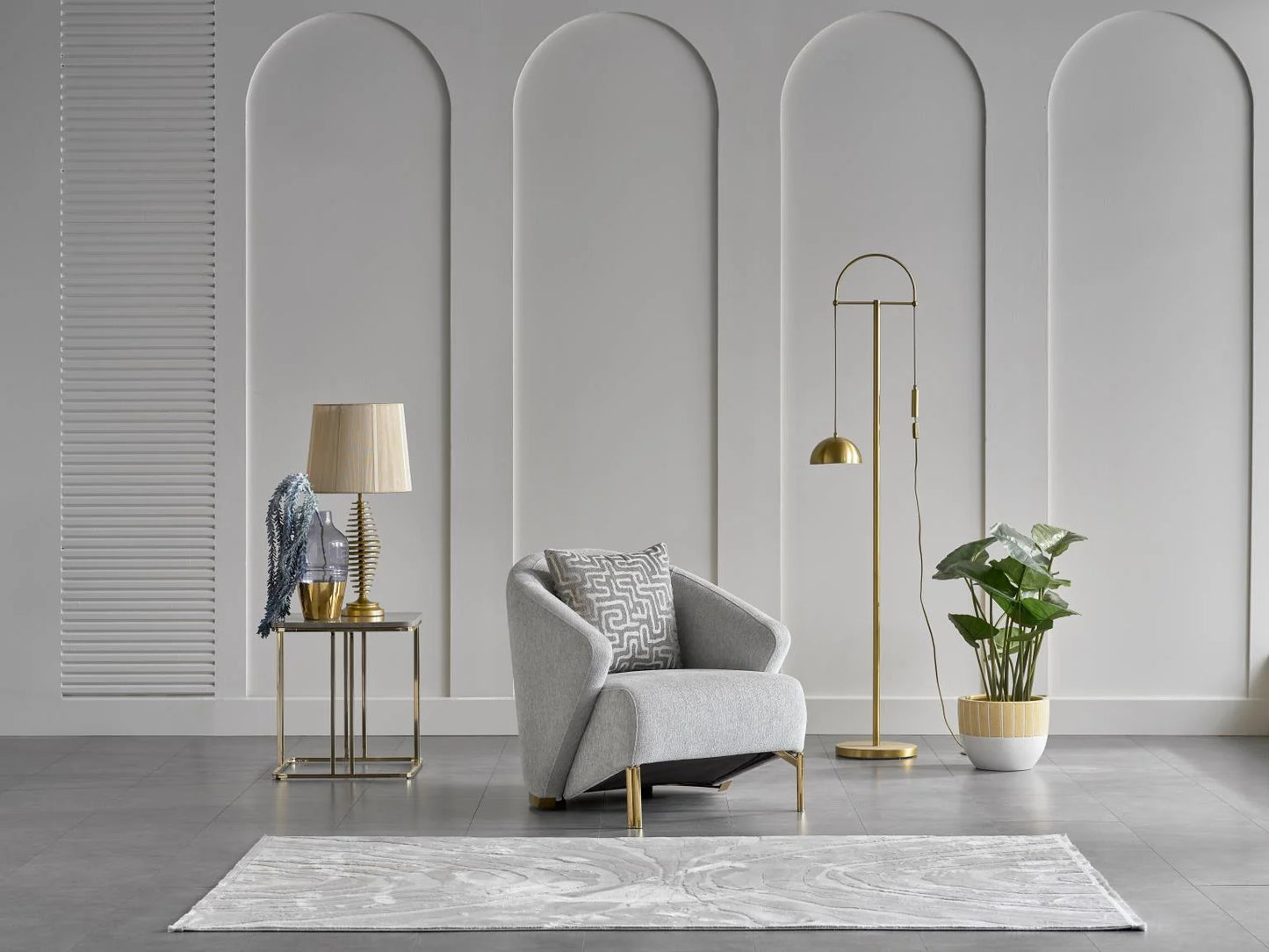 Luxury Modern Monique Living Set European Style for Villa