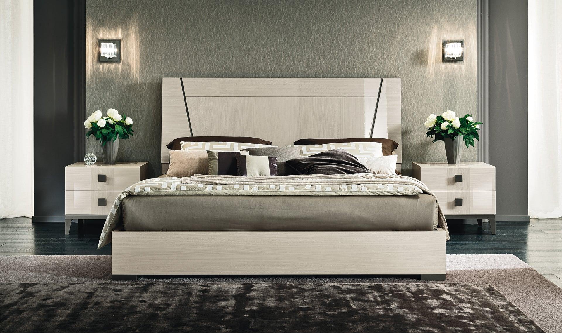 Luxury Modern Monte Blanco Bedroom Set European Style for Villa