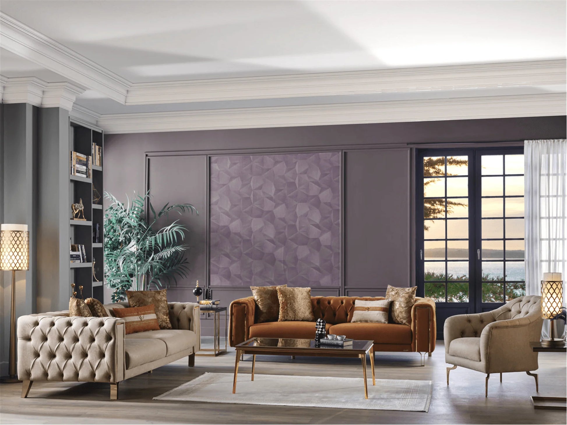 Luxury Modern Montenegro Sofa European Style for Villa