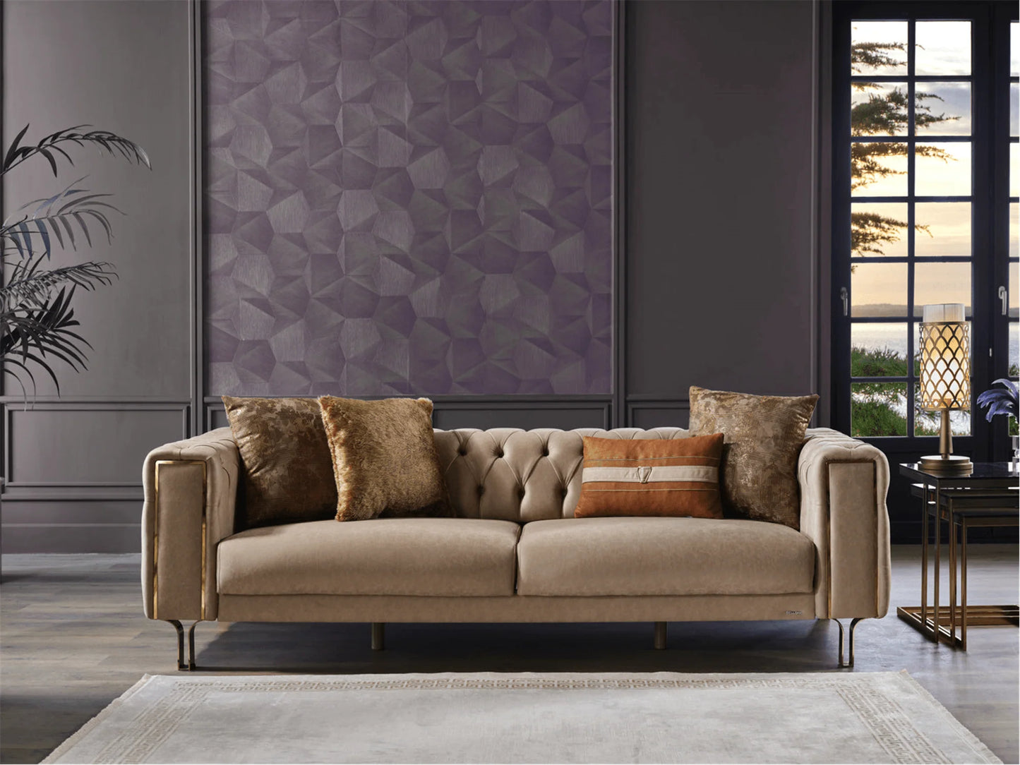 Luxury Modern Montenegro Sofa European Style for Villa