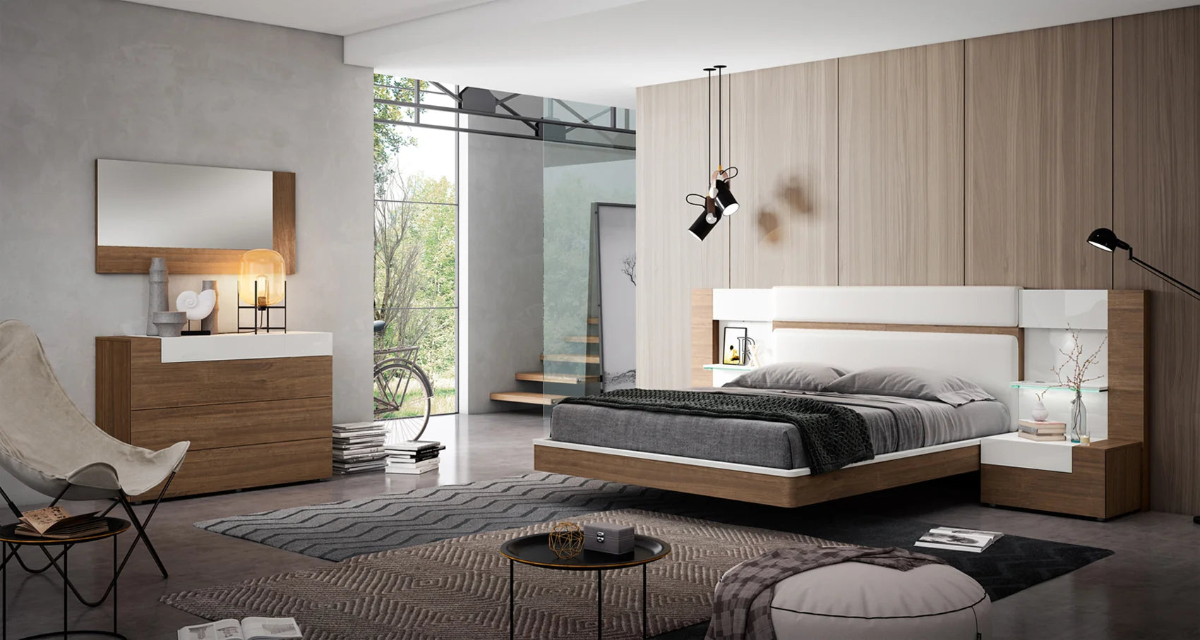 Luxury Modern Moon Bedroom Set European Style for Villa