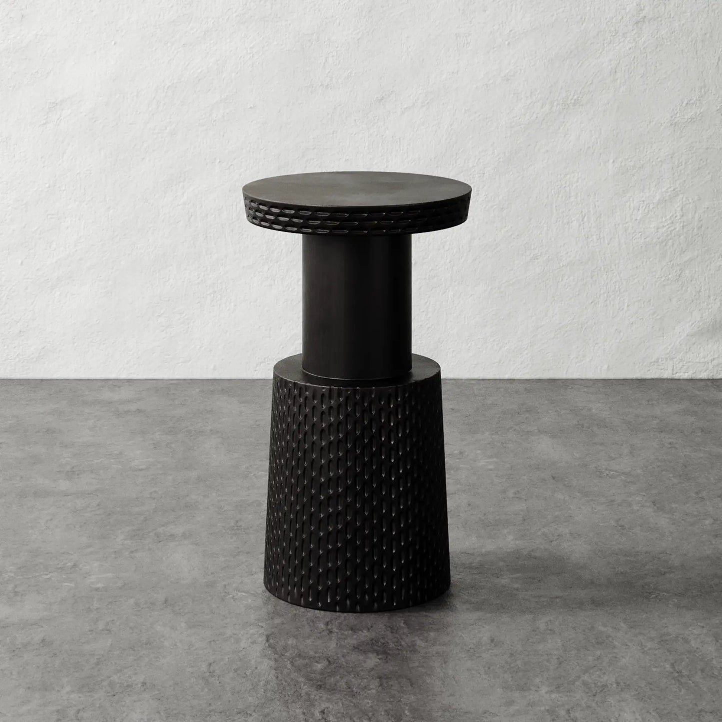 Luxury Modern Morel Pedestal Side Table European Style for Villa