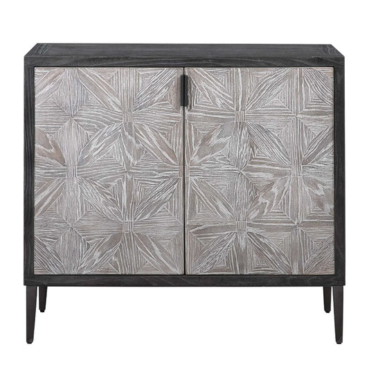 Luxury Modern Mosaic Oak 2-Door Cabinet European Style for Villa