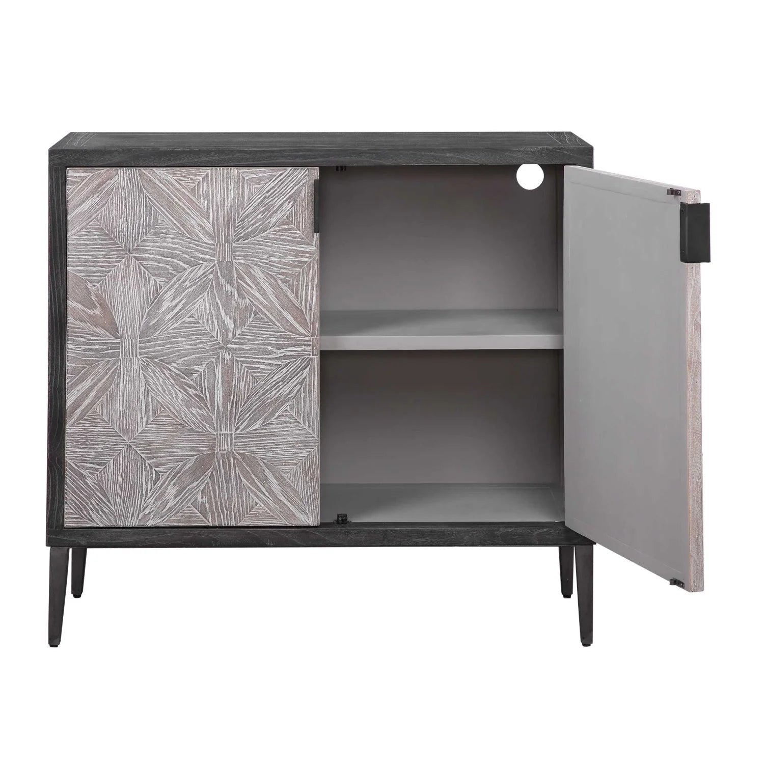Luxury Modern Mosaic Oak 2-Door Cabinet European Style for Villa