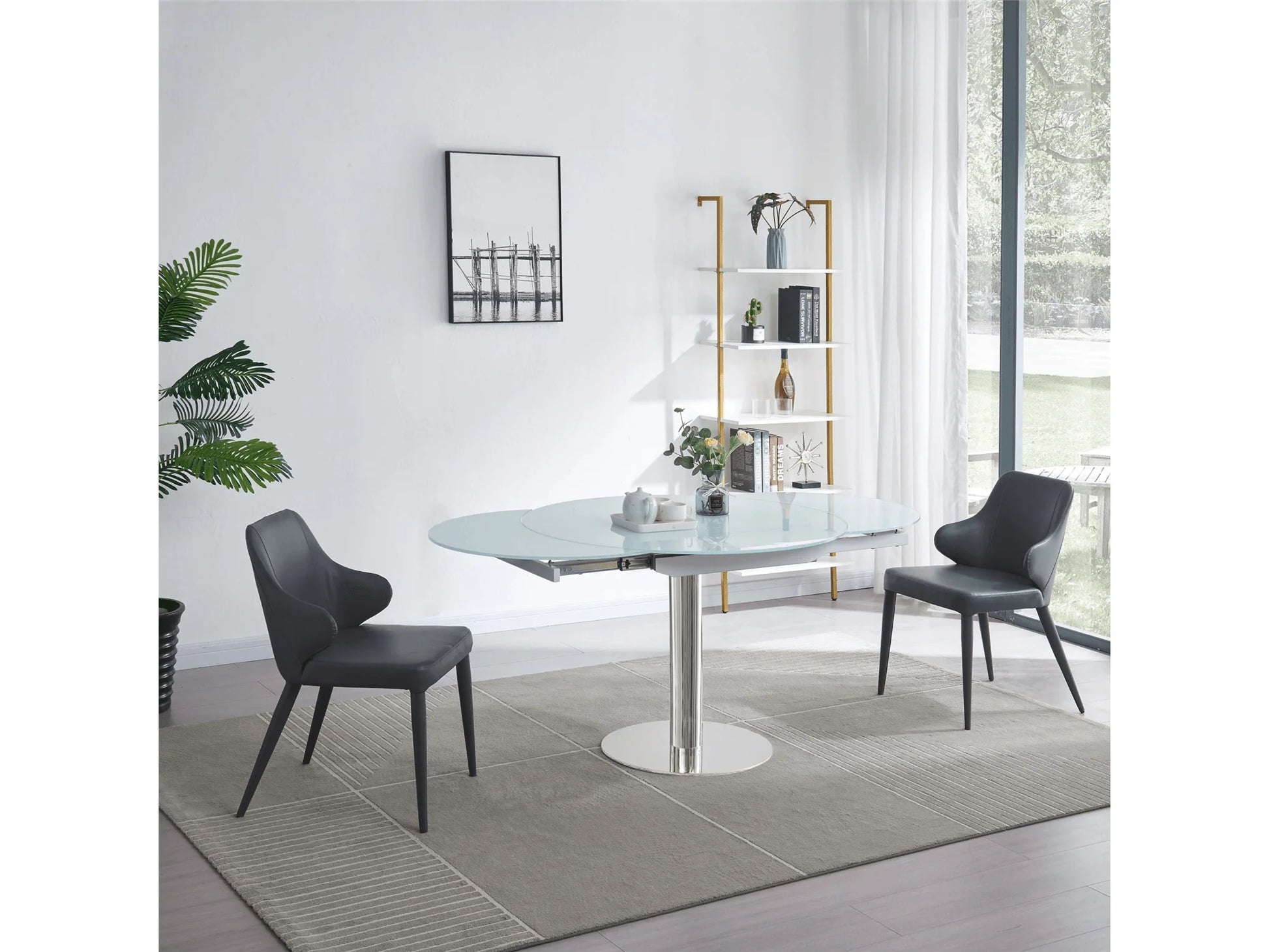 Luxury Modern Mueble Extension Dining Table European Style for Villa