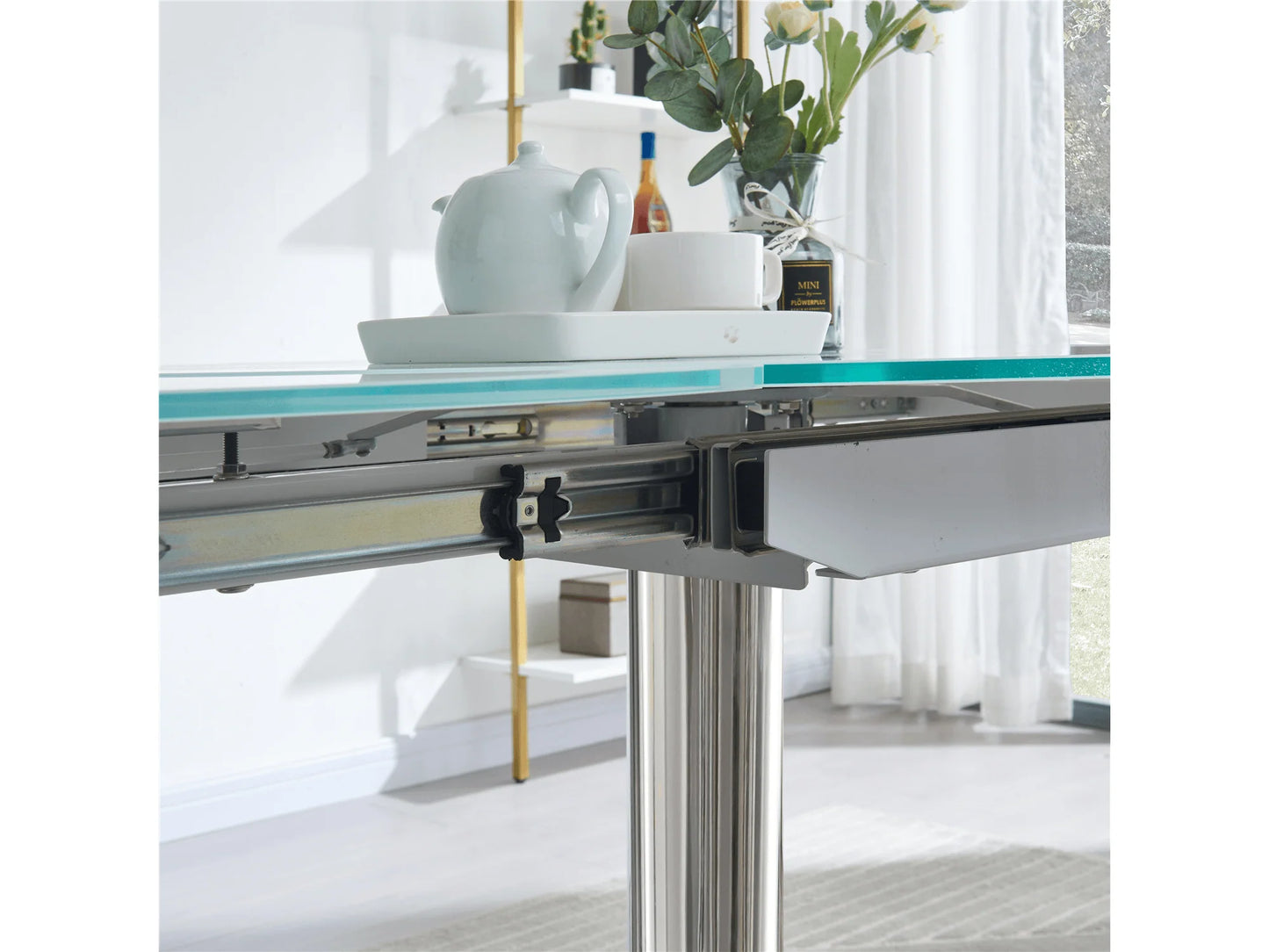 Luxury Modern Mueble Extension Dining Table European Style for Villa