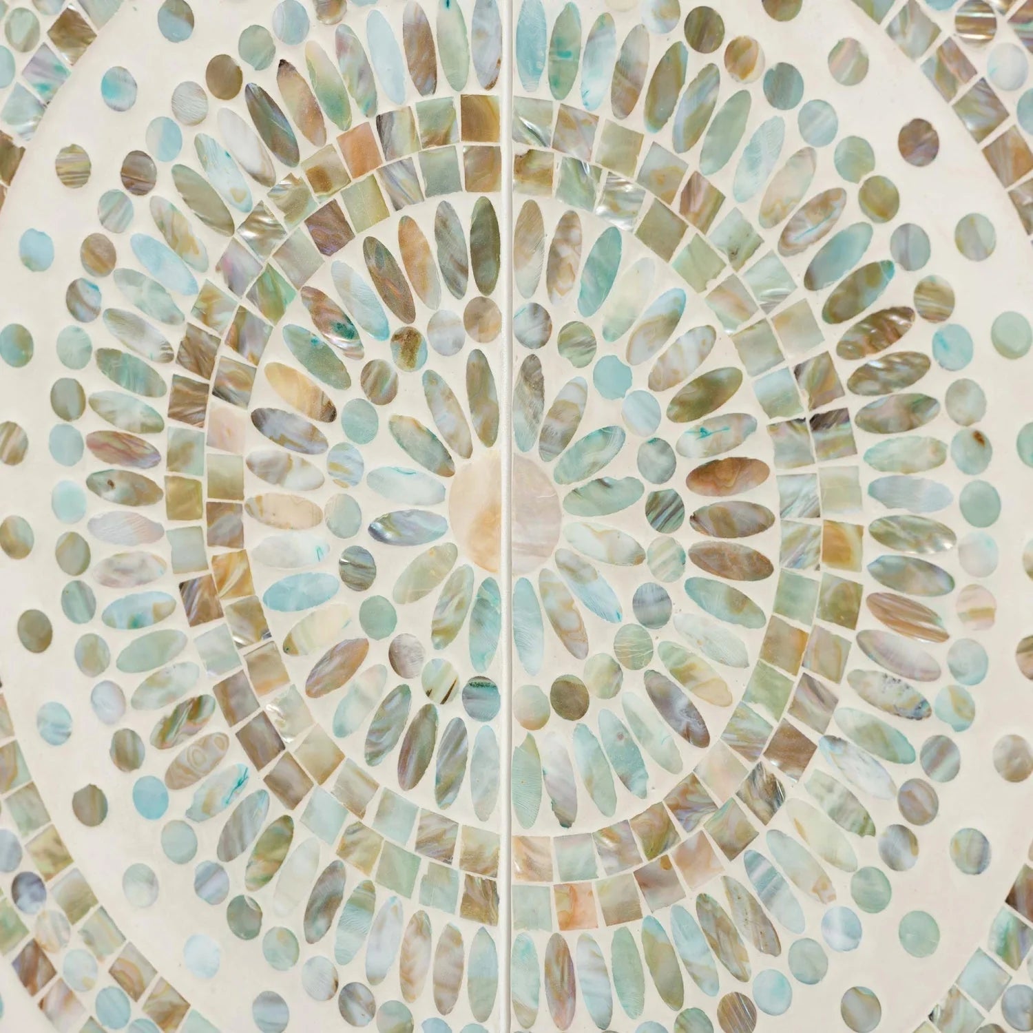 Luxury Modern Multicolored Mother of Pearl Cabinet European Style for Villa