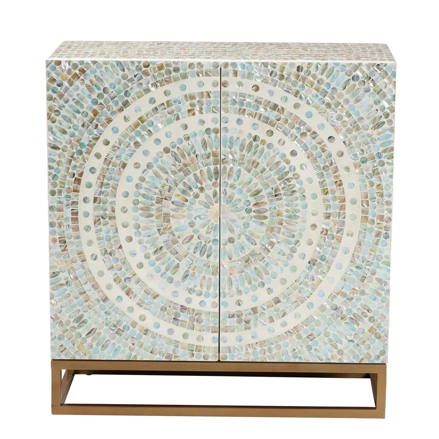 Luxury Modern Multicolored Mother of Pearl Cabinet European Style for Villa