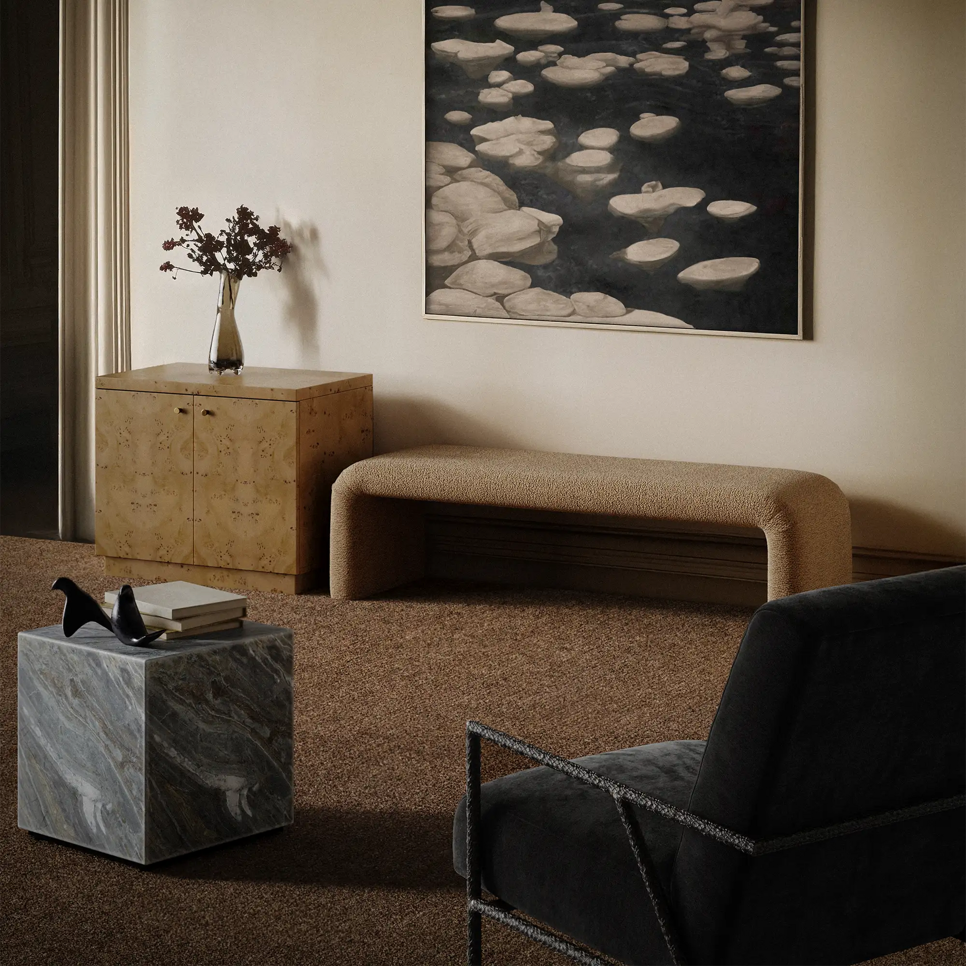 Luxury Modern Nadia Bench European Style for Villa