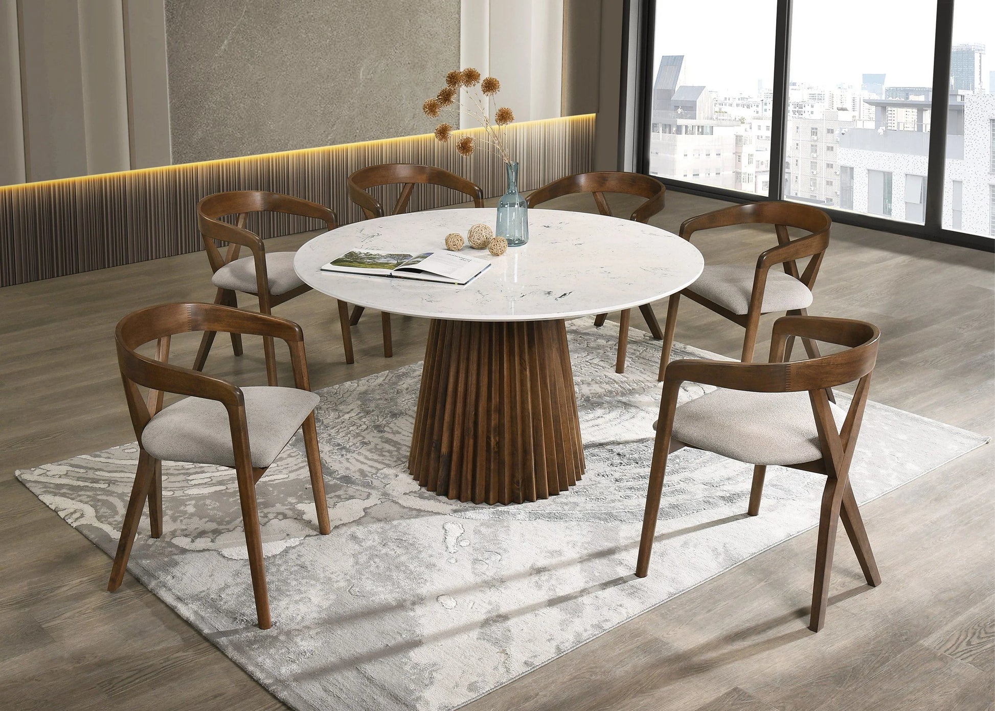 Luxury Modern Nalah Dining Set European Style for Villa