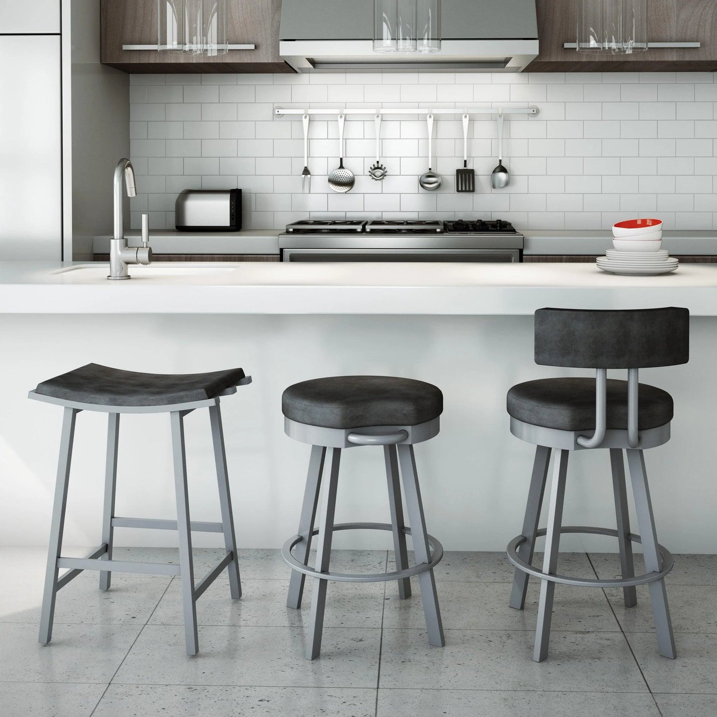 Luxury Modern Nathan Stool European Style for Villa