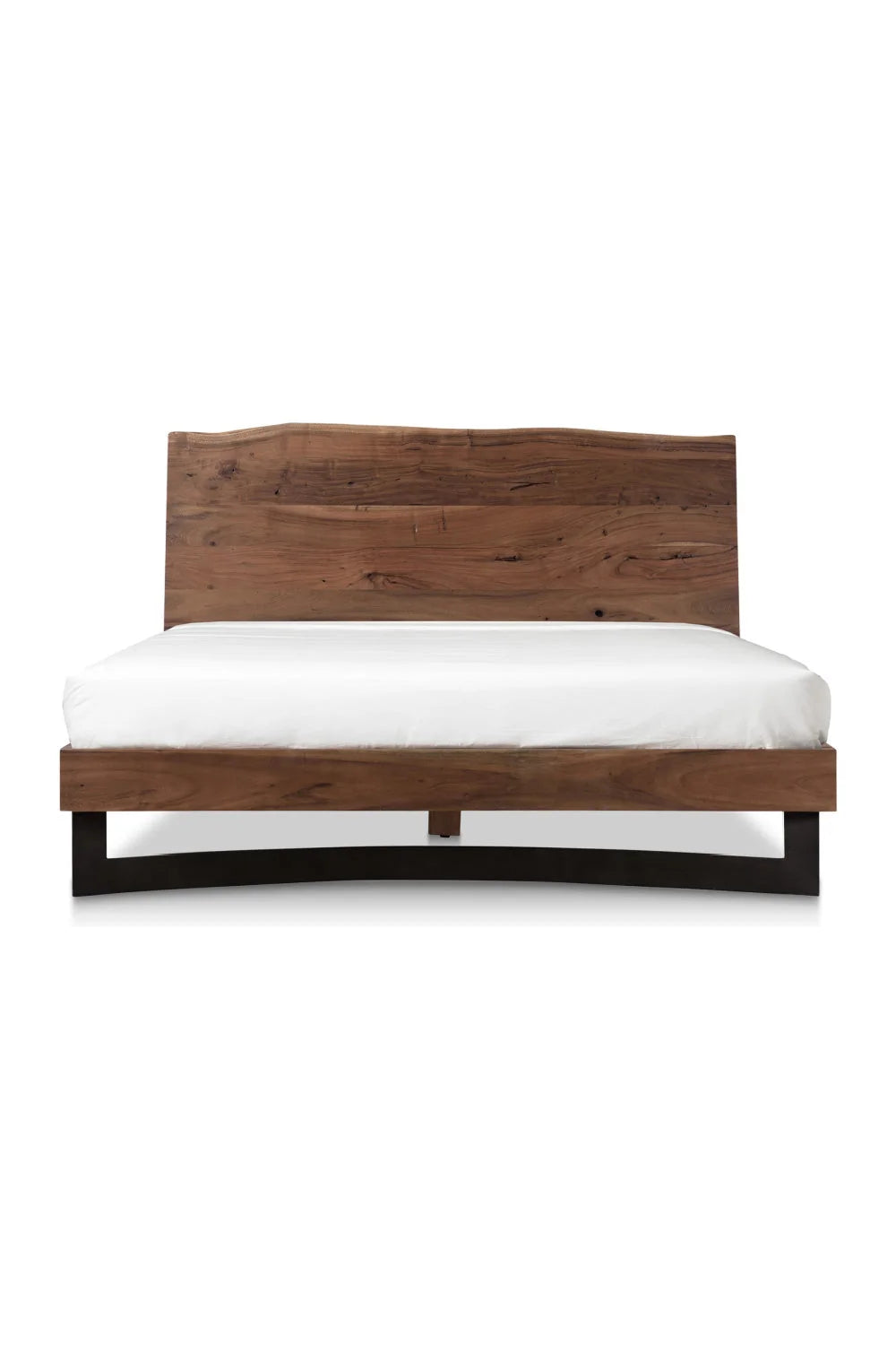 Luxury Modern Natural Acacia Bed European Style for Villa