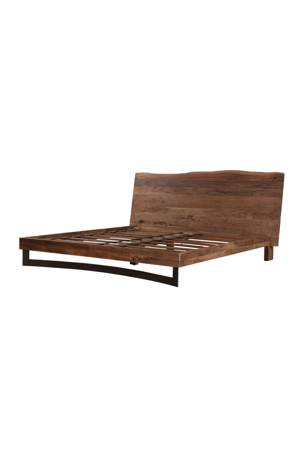 Luxury Modern Natural Acacia Bed European Style for Villa