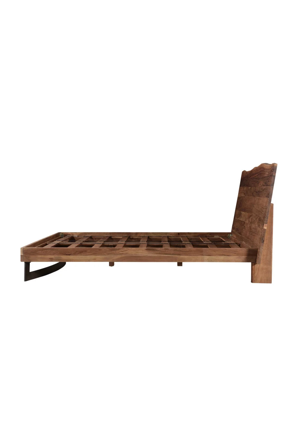 Luxury Modern Natural Acacia Bed European Style for Villa