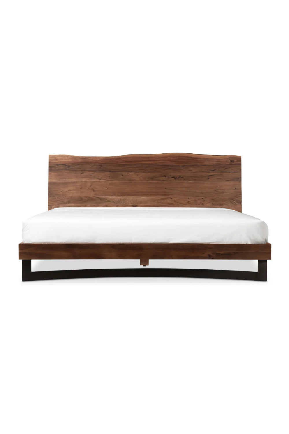 Luxury Modern Natural Acacia Bed European Style for Villa