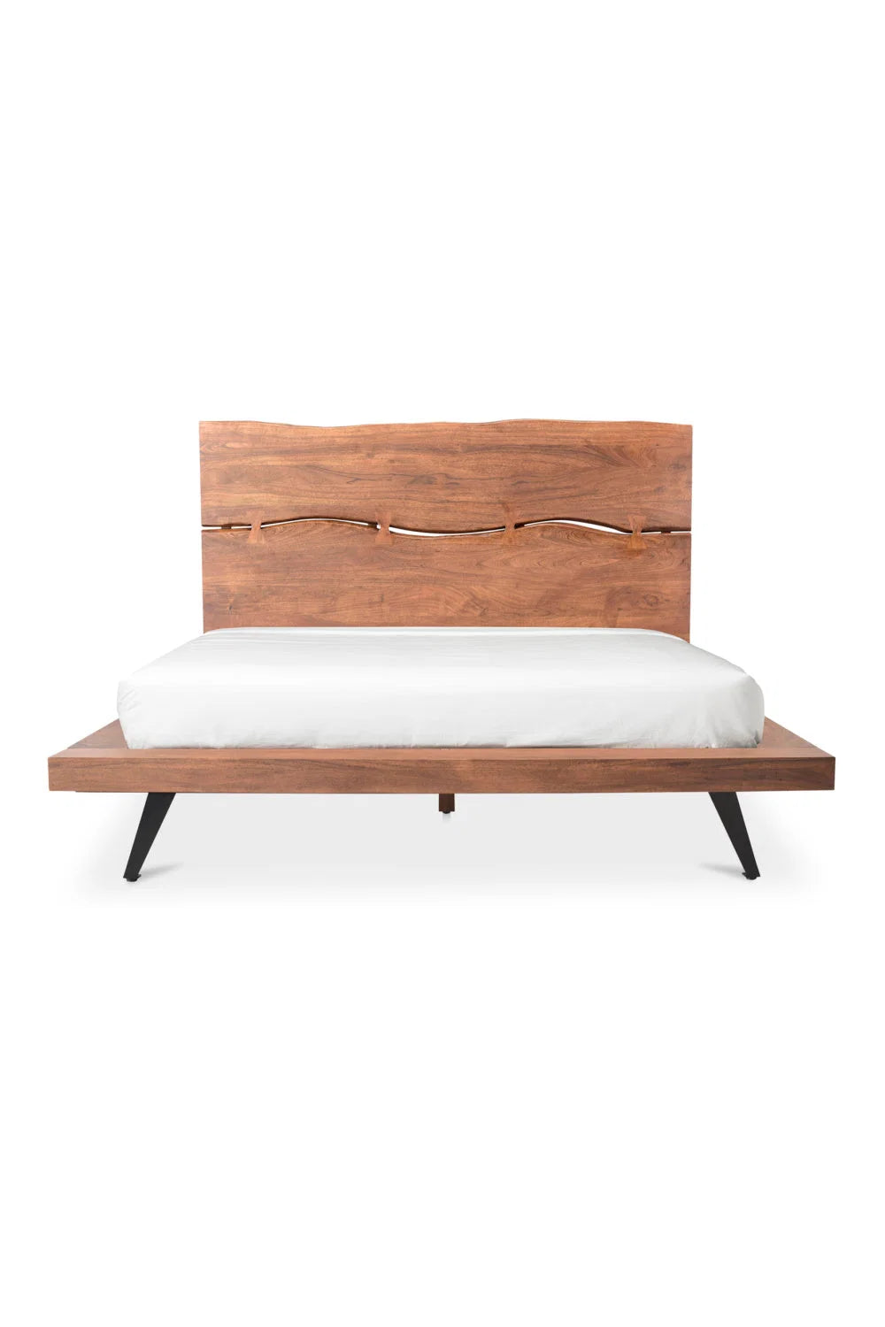 Luxury Modern Natural Acacia Bed European Style for Villa