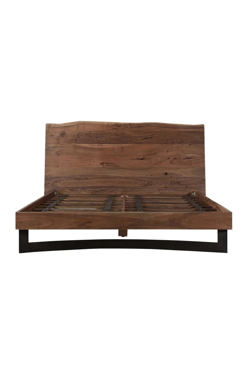Luxury Modern Natural Acacia Bed European Style for Villa