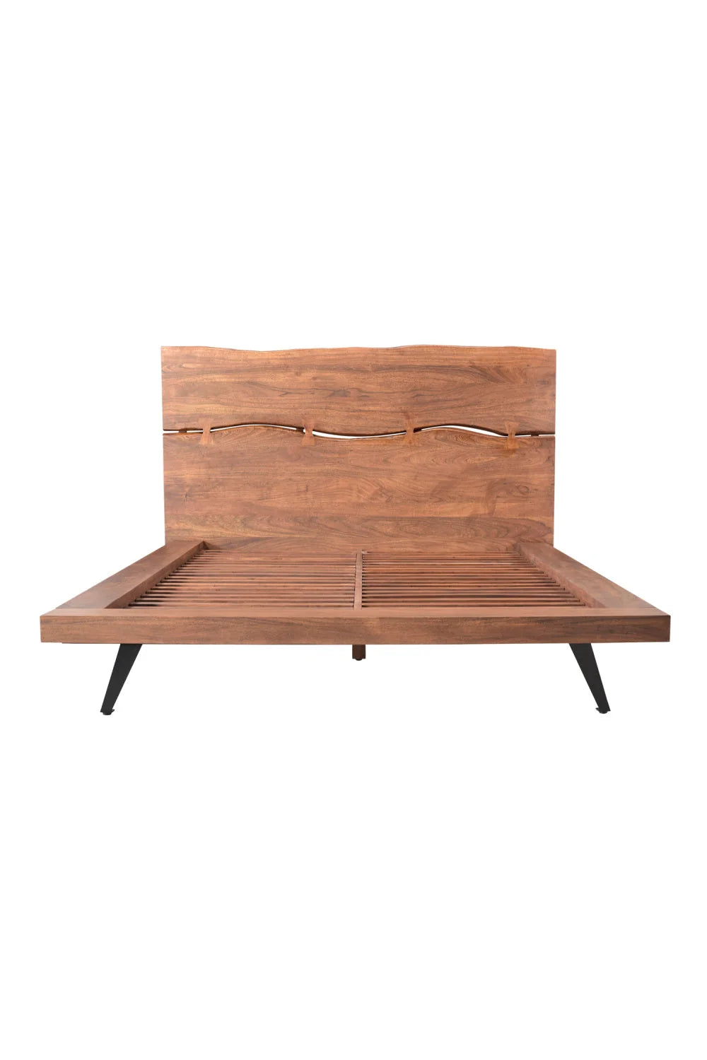 Luxury Modern Natural Acacia Bed European Style for Villa