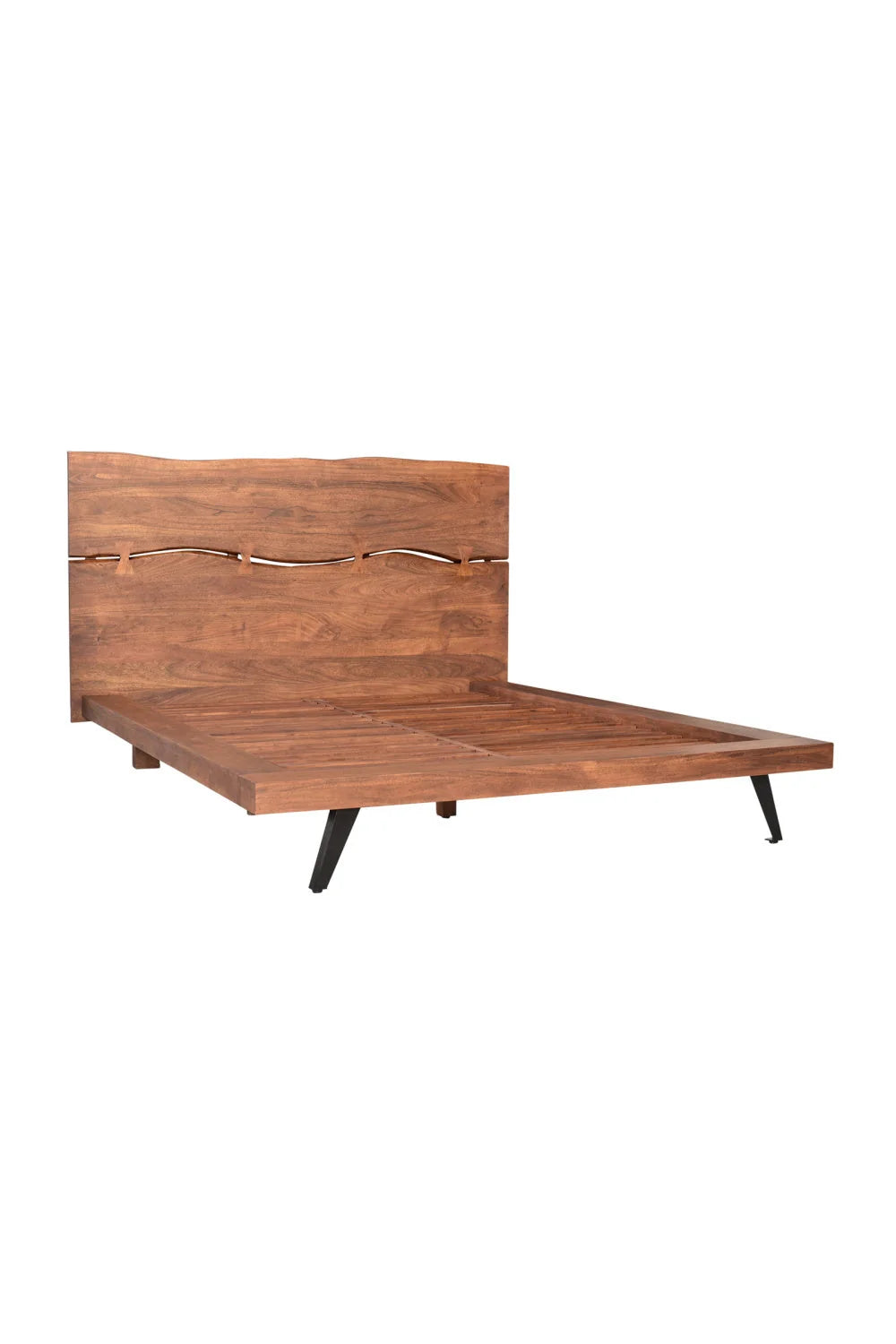 Luxury Modern Natural Acacia Bed European Style for Villa