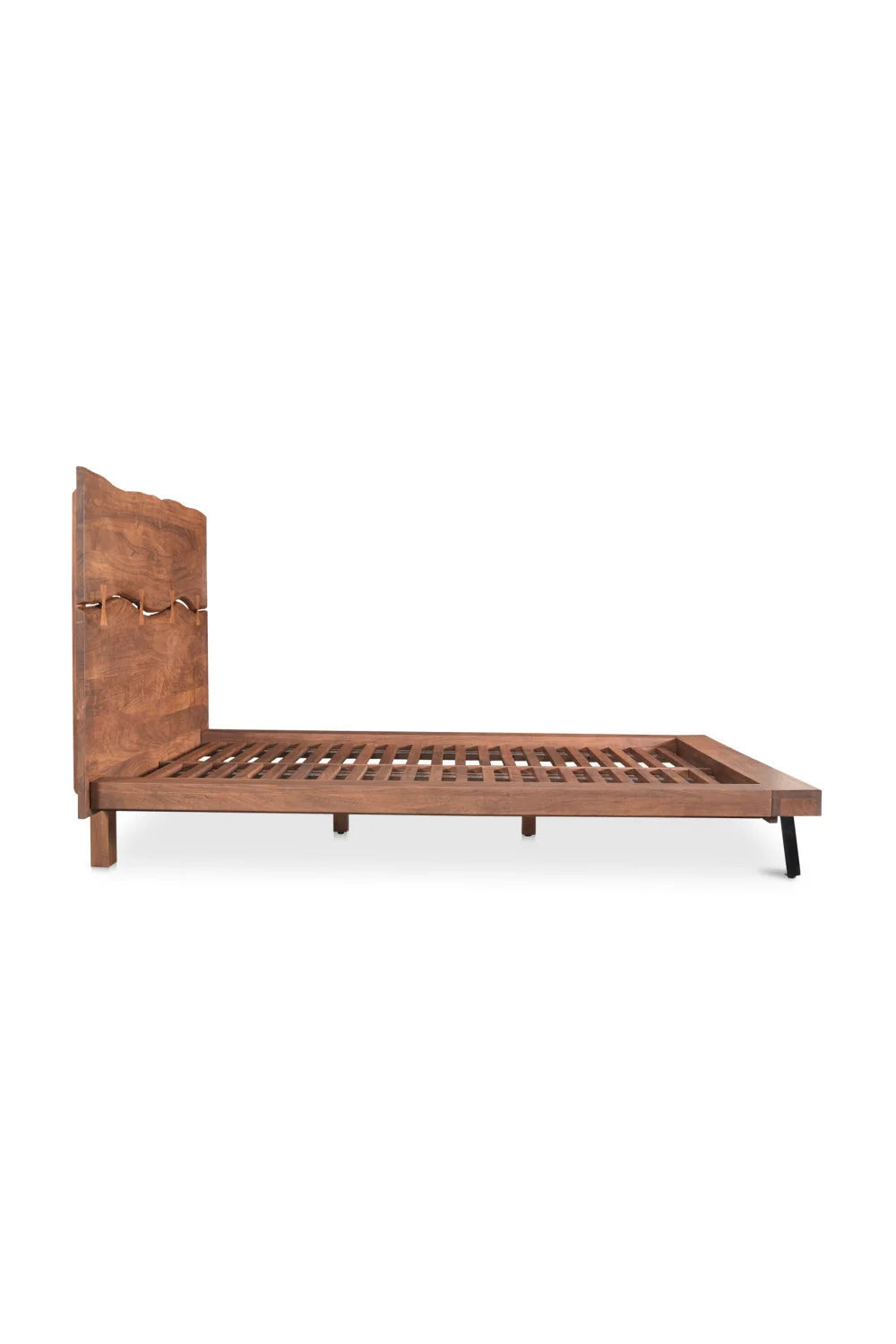 Luxury Modern Natural Acacia Bed European Style for Villa