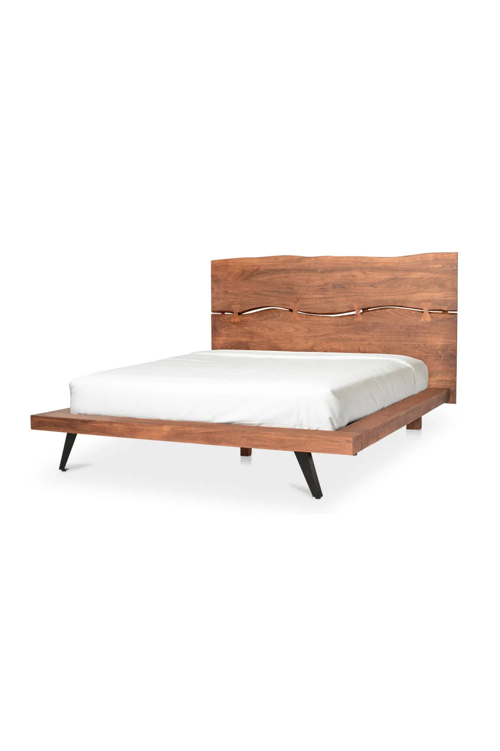 Luxury Modern Natural Acacia Bed European Style for Villa