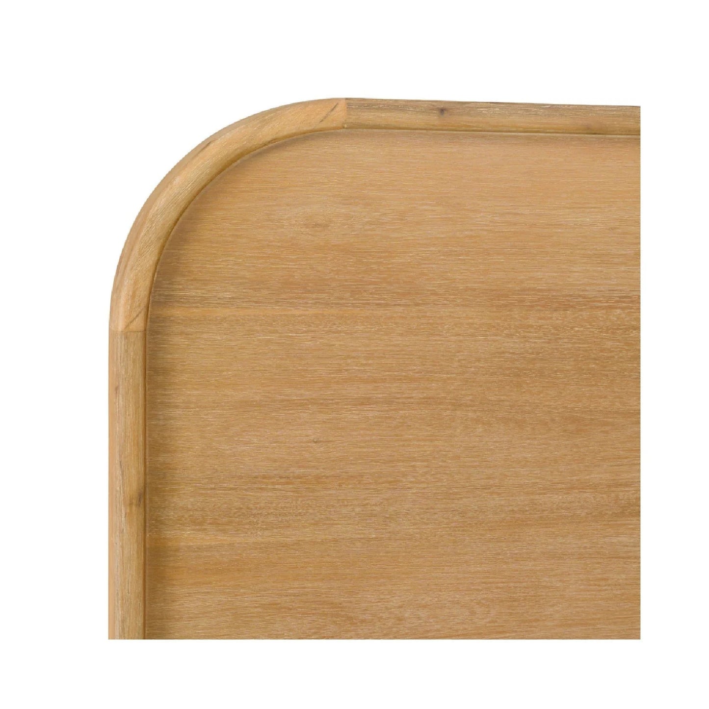 Luxury Modern Natural Acacia Wood Bed European Style for Villa